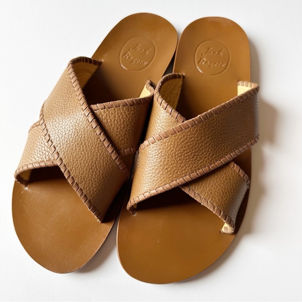 Jack Rogers Men’s Kane Sandal in Tan, size 12